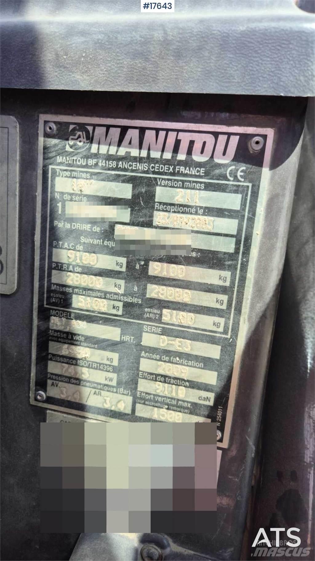 Manitou MLT 634 Телескопічні навантажувачі