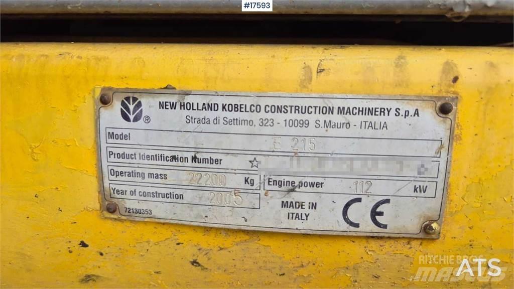 New Holland E215 Гусеничні екскаватори