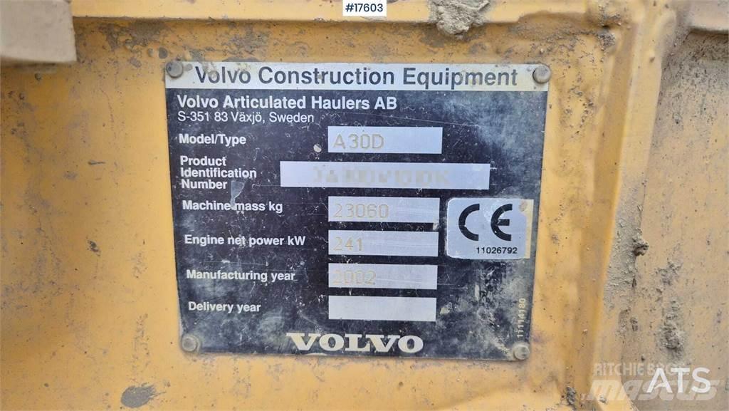 Volvo A30D Зчленовані самоскиди