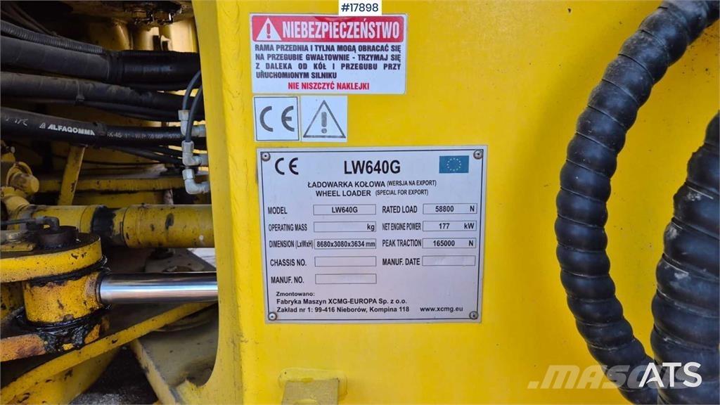 XCMG LW 640 G Фронтальні навантажувачі