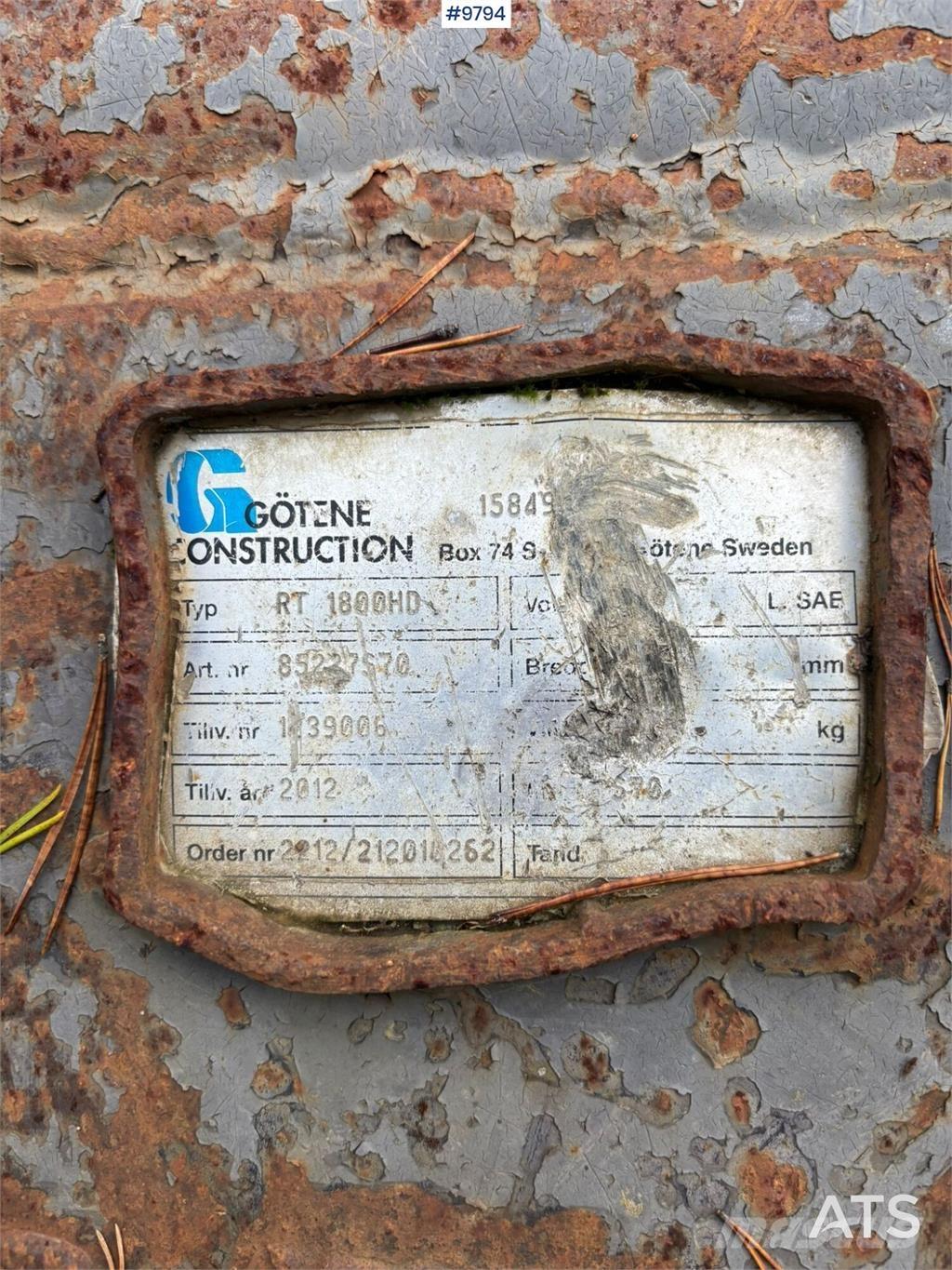 Götene RT 1800HD Ковші