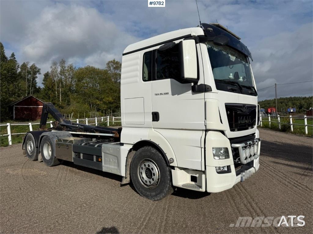 MAN TGX 26.500 6X2 Вантажівки з гаковим підйомом