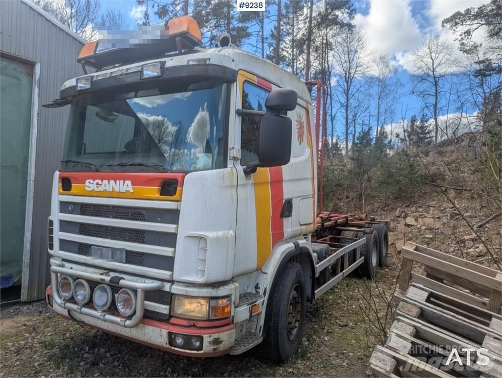 Scania R164GB6X2NZ580 Вантажівки з гаковим підйомом