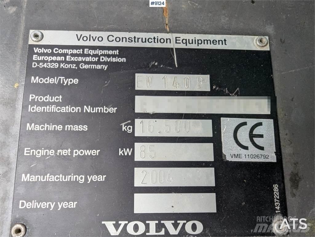 Volvo EW140B Колісні екскаватори