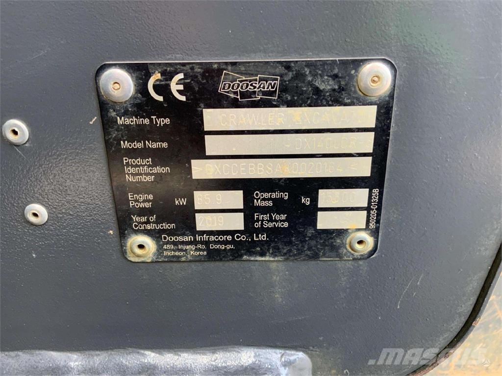 Doosan DX140 LCR Гусеничні екскаватори