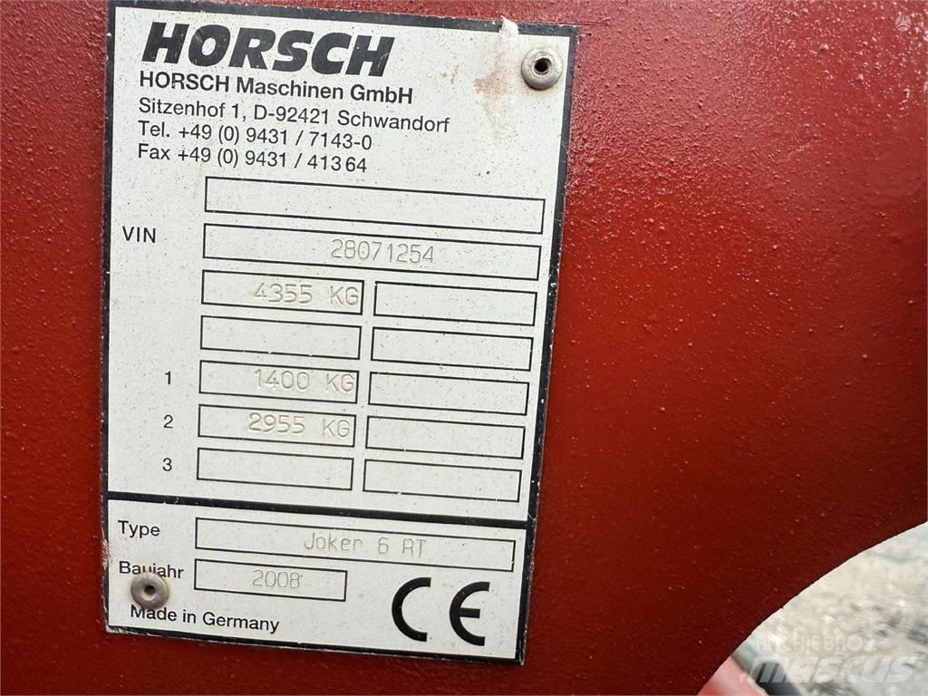 Horsch Joker 6RT Польові шлейфи