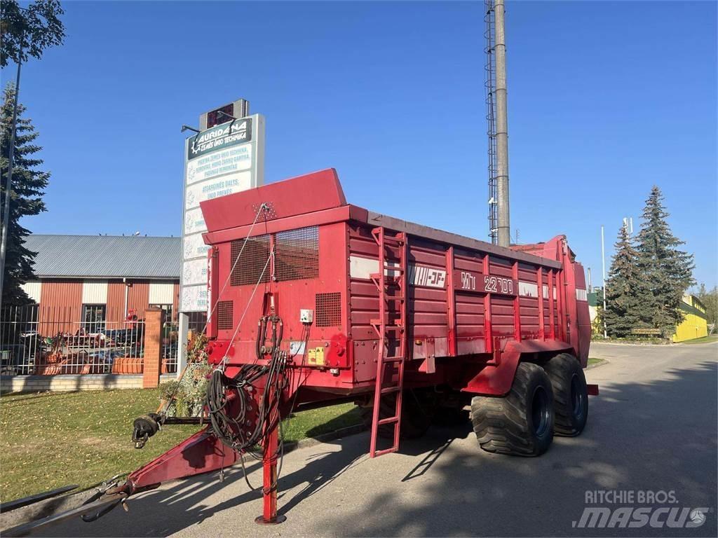 JF MT 22000 Роздрібнювачі, різаки і розпаковувачі тюків