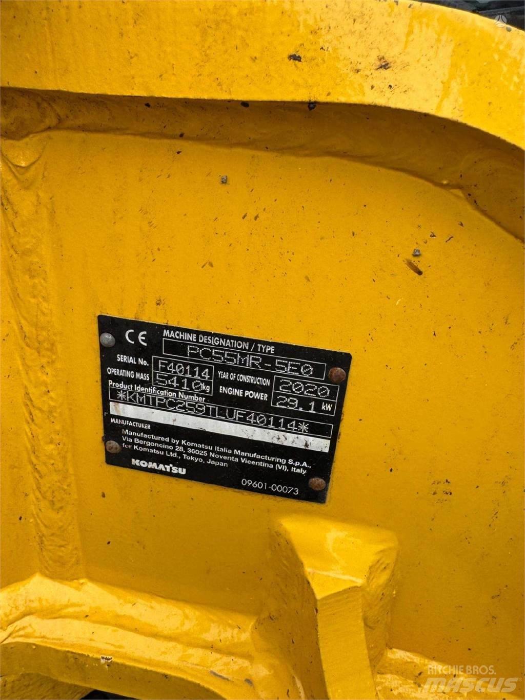 Komatsu PC55MR-5 Гусеничні екскаватори