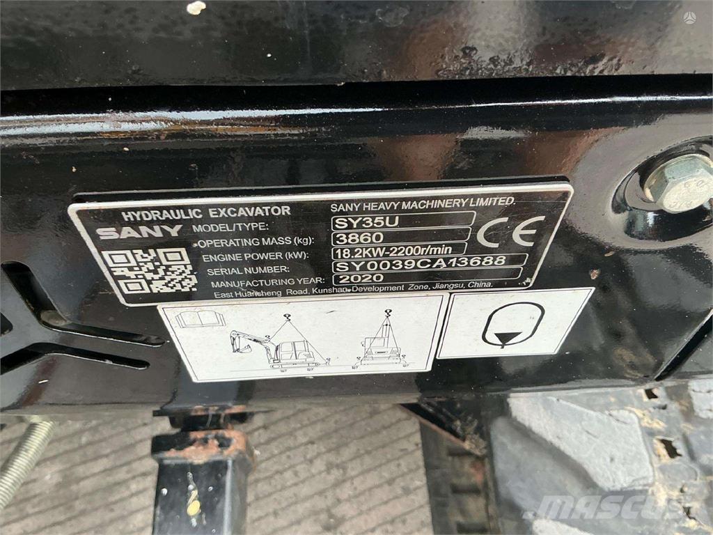 Sany SY35U Гусеничні екскаватори