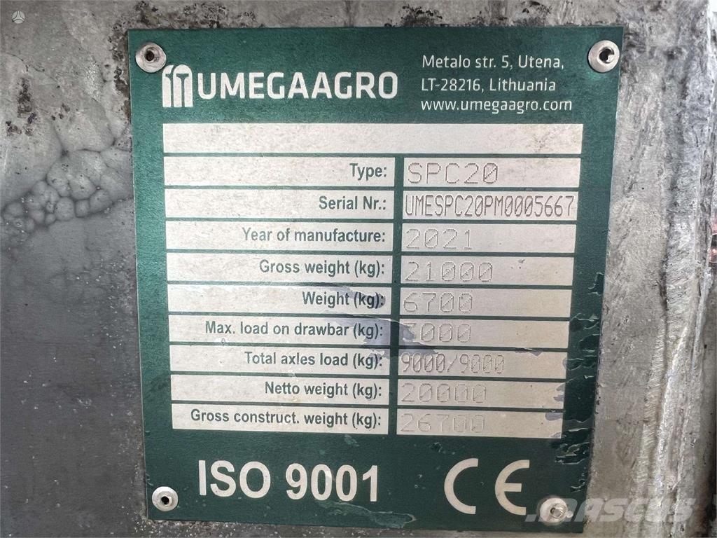 Umega SPC 20 Інші причепи