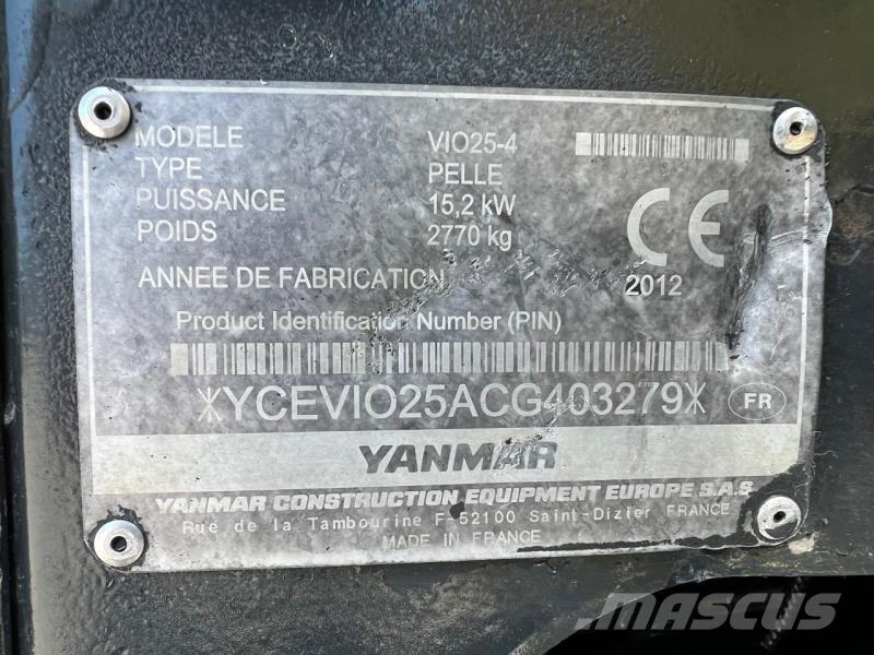 Yanmar ViO25 Міні-екскаватори < 7т