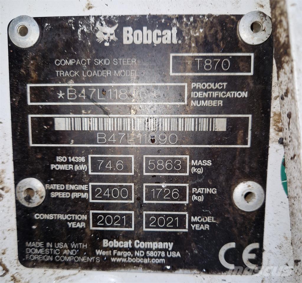 Bobcat T870 Міні-навантажувачі