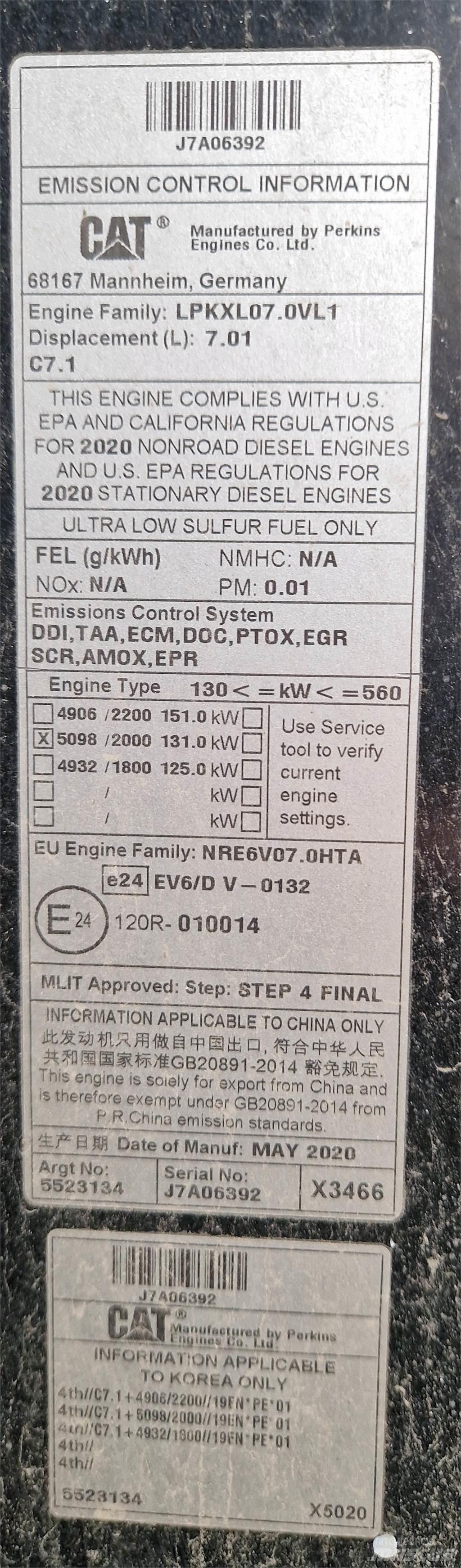 CAT 120AWD Грейдери
