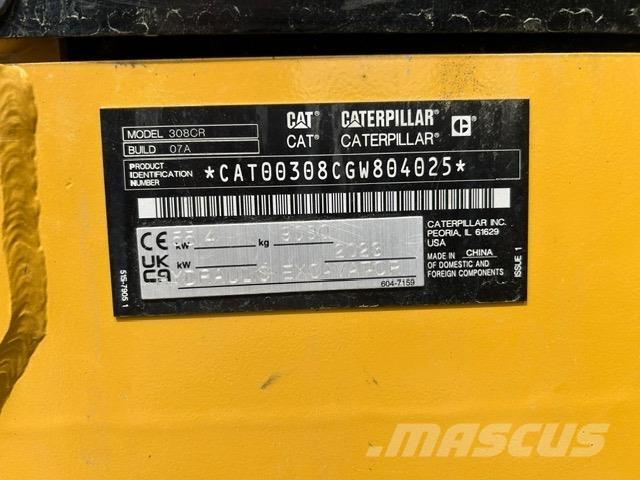 CAT 308-07 Міні-екскаватори < 7т