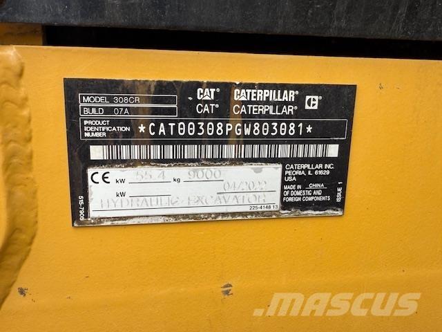 CAT 308-07 Міні-екскаватори < 7т