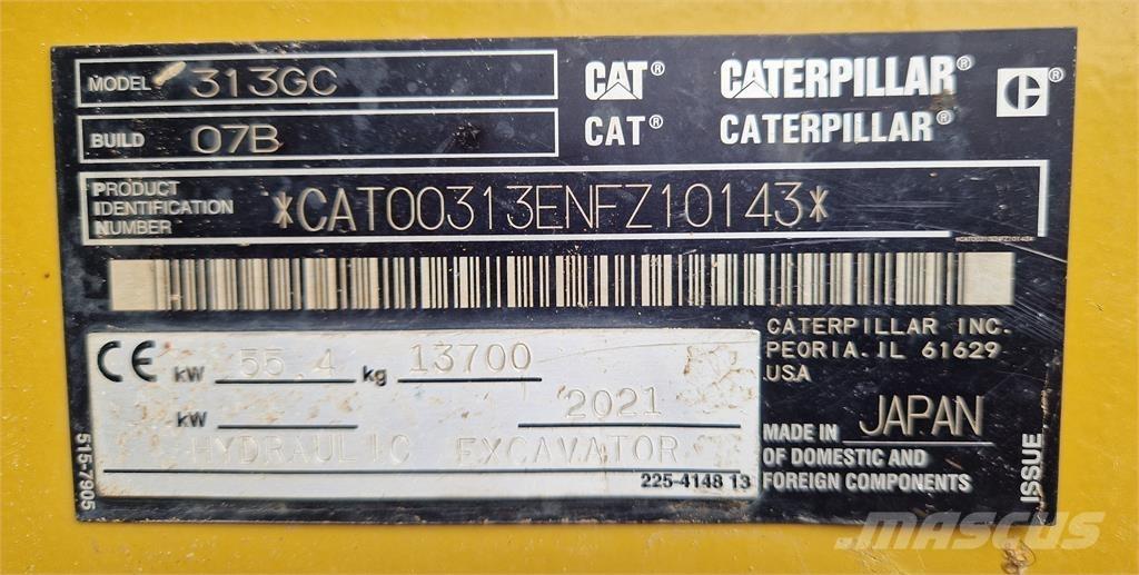 CAT 313GC Гусеничні екскаватори