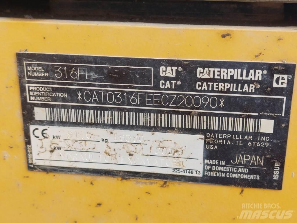 CAT 316FL Гусеничні екскаватори