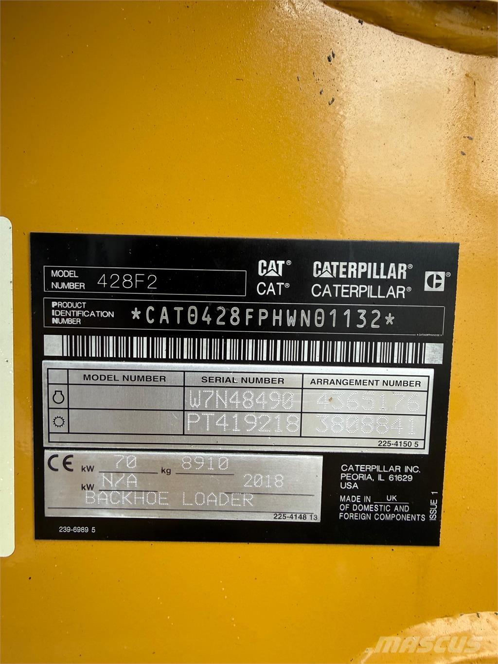 CAT 428F2 Екскаватори-навантажувачі