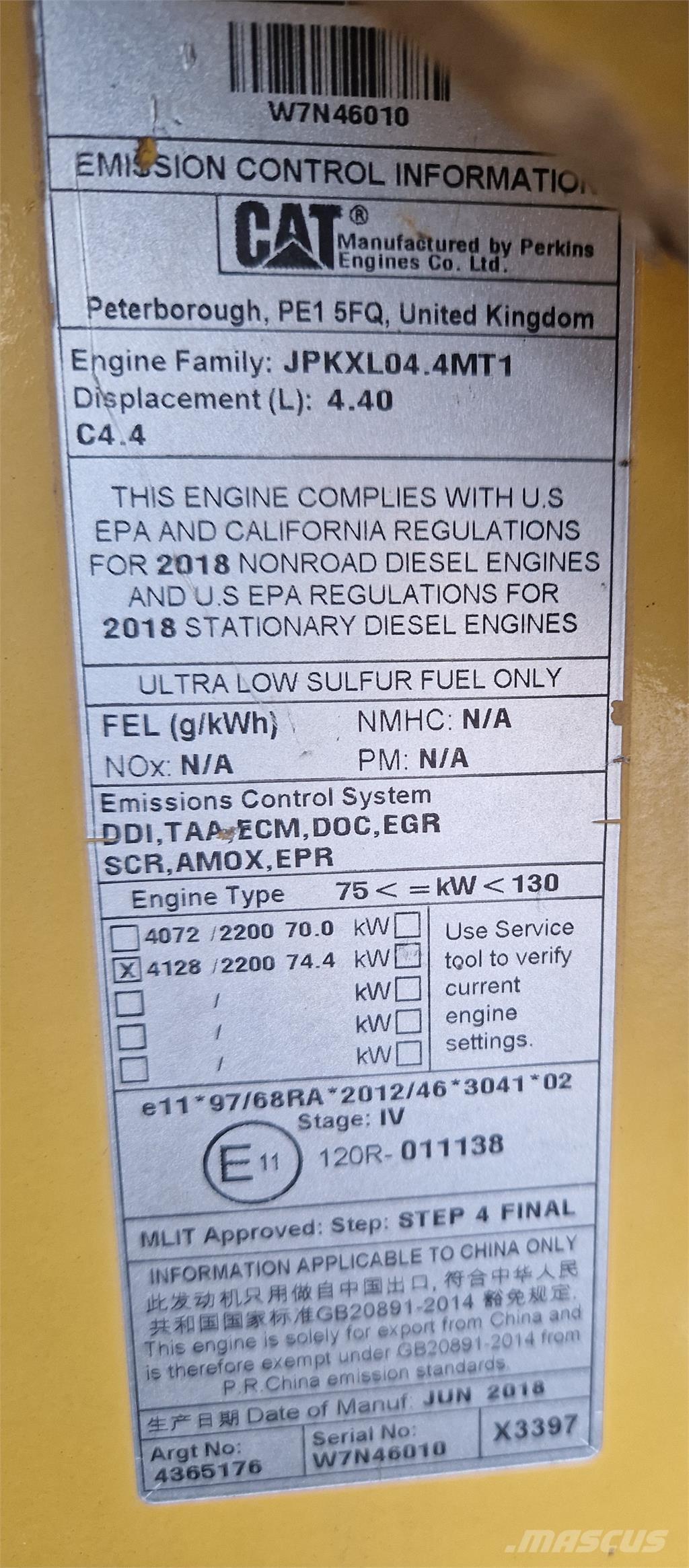 CAT 434F2 Екскаватори-навантажувачі