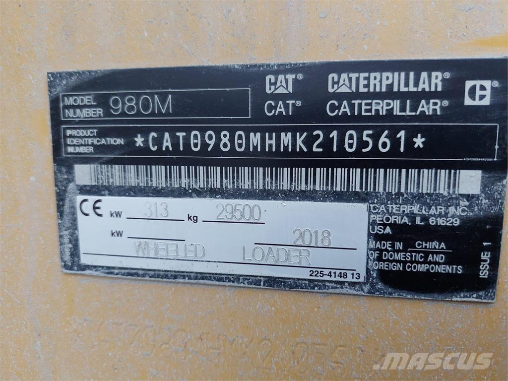 CAT 980M Фронтальні навантажувачі
