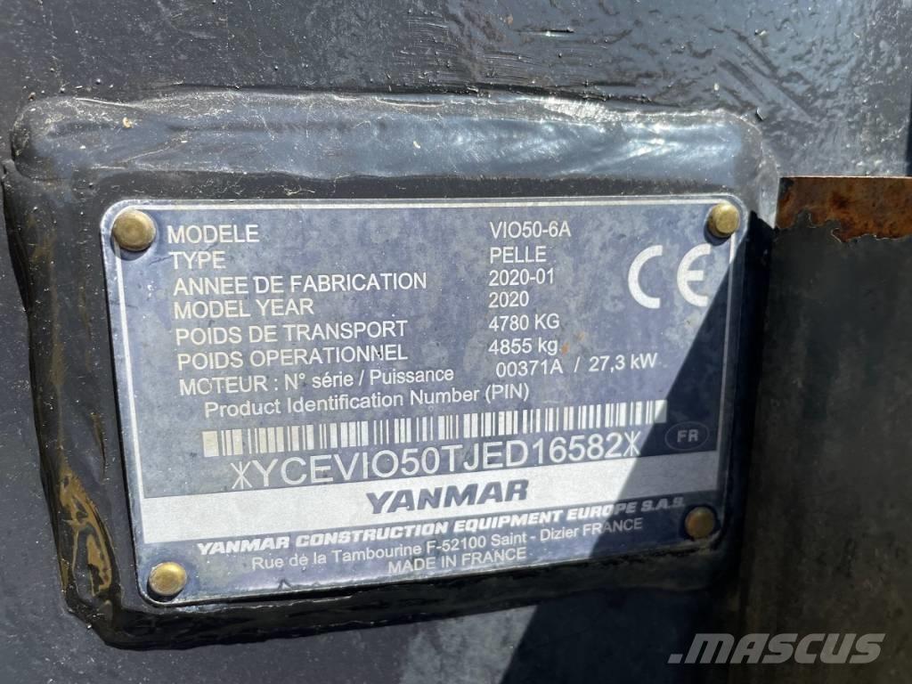 Yanmar Vio 50-6 Міні-екскаватори < 7т