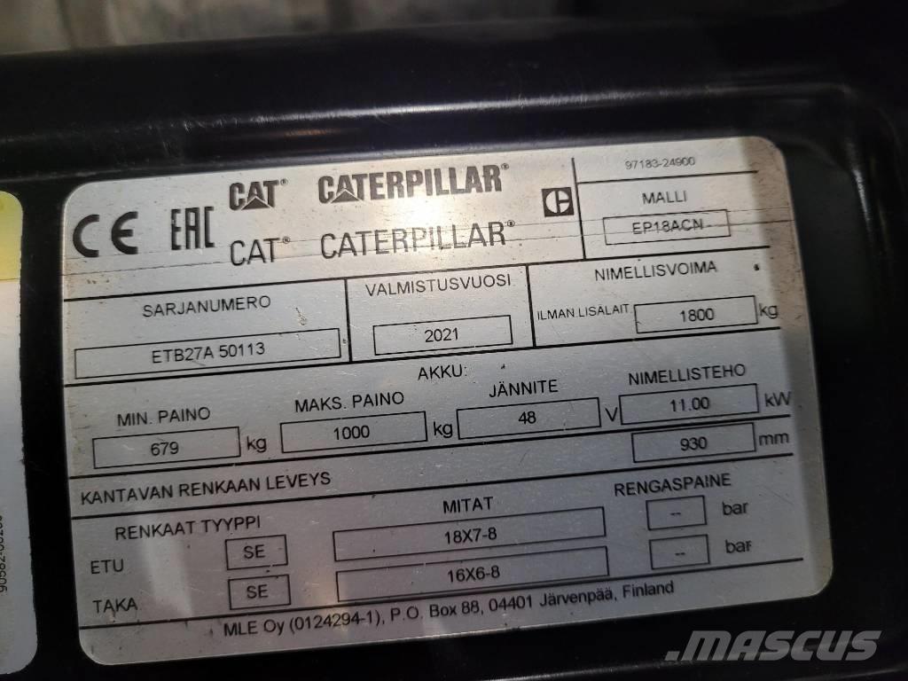 CAT EP18 ACN Електронавантажувачі