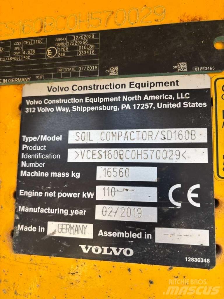 Volvo SD 160 B Грунтові котки