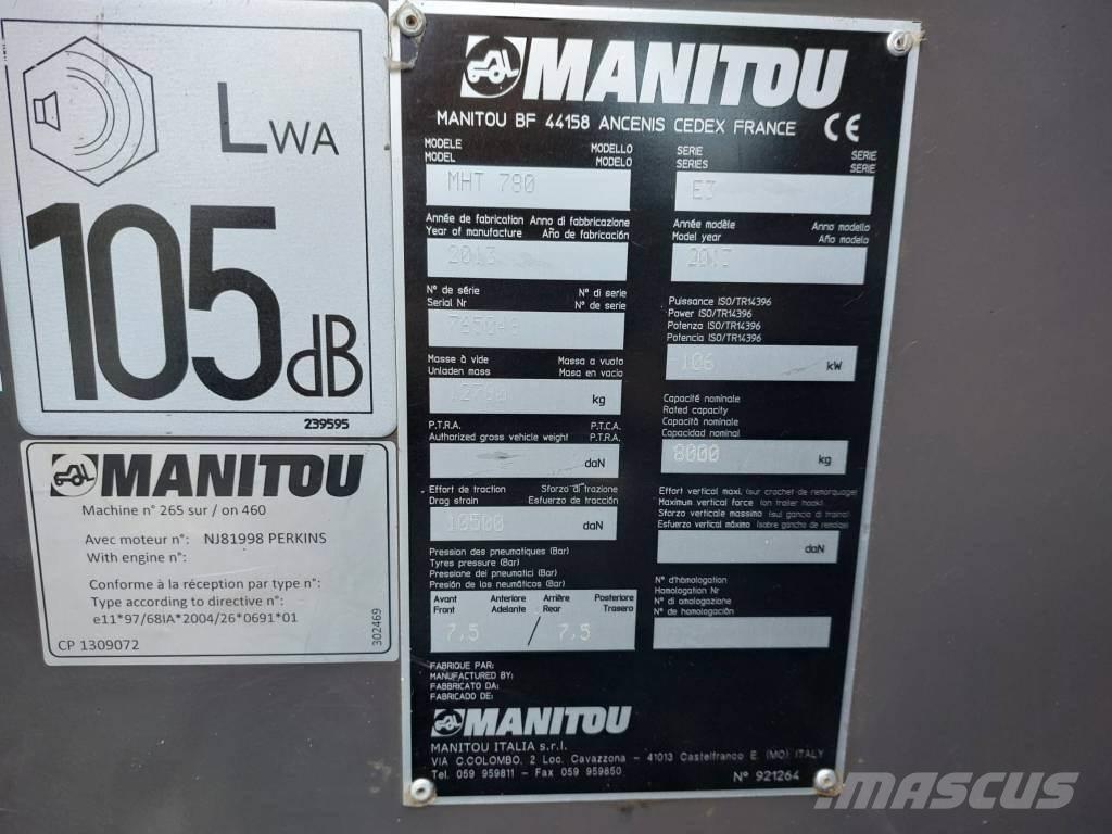 Manitou MHT 780 Телескопічні навантажувачі
