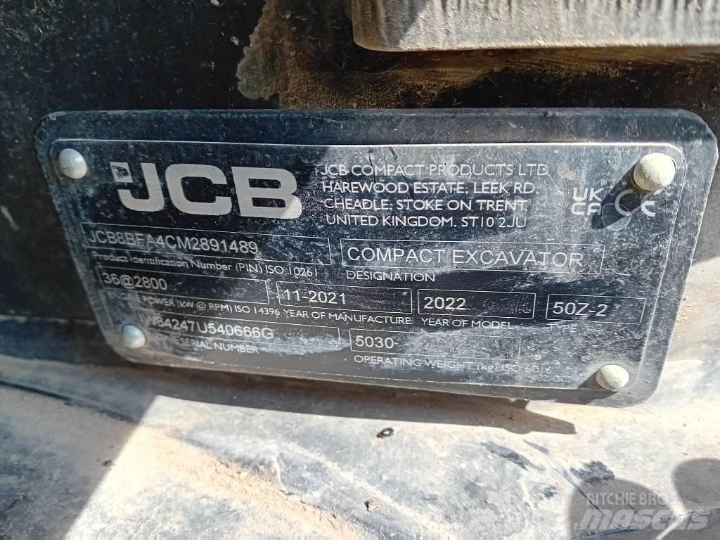 JCB 50 Z-2 Міні-екскаватори < 7т