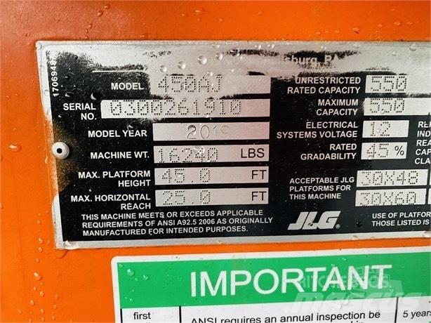 JLG 450 A Колінчаті підйомники