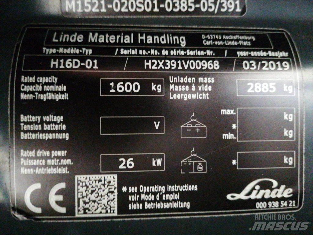 Linde H16D-01 Дизельні навантажувачі