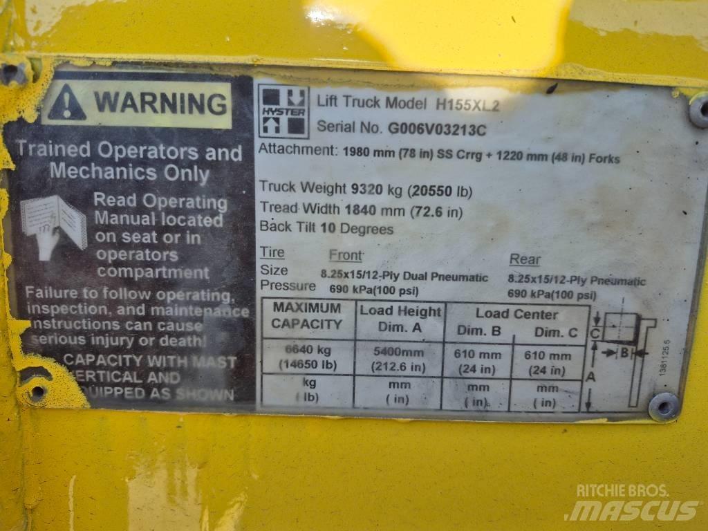 Hyster H 155 XL 2 Інше
