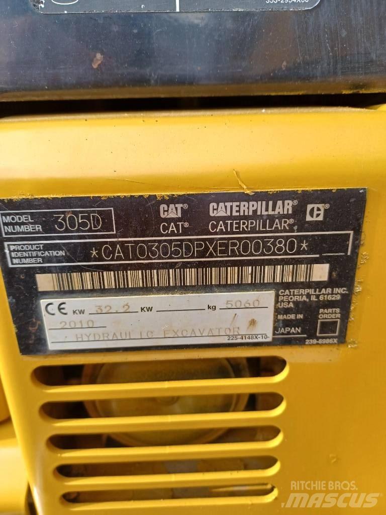 CAT 305 Міні-екскаватори < 7т