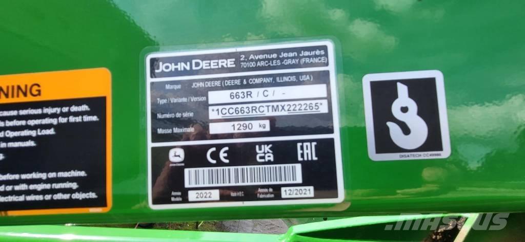 John Deere 663 R Запчастини та додаткове обладнання для фронтальних навантажувачів