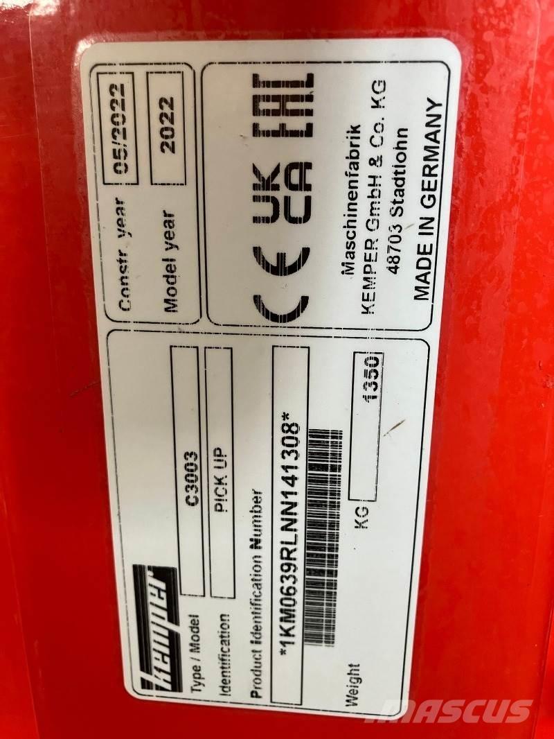 Kemper C3003 Комплектуючі для сіно- та фуражних машин