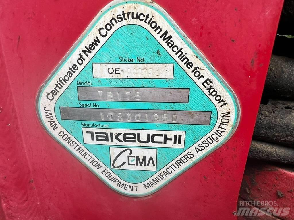 Takeuchi TB 175 Середні екскаватори 7т. - 12т.