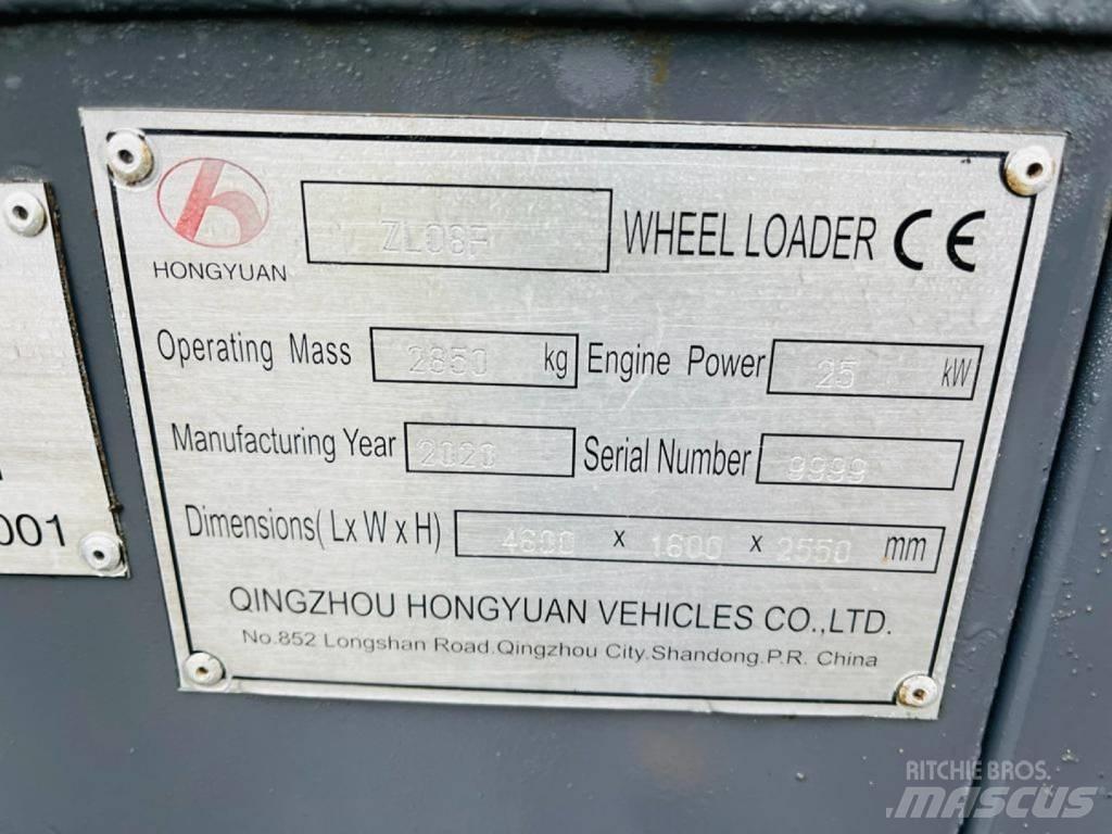 Hongyuan ZL08F Фронтальні навантажувачі