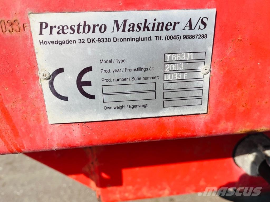 Præstbro T 663 Самосвальні причепи