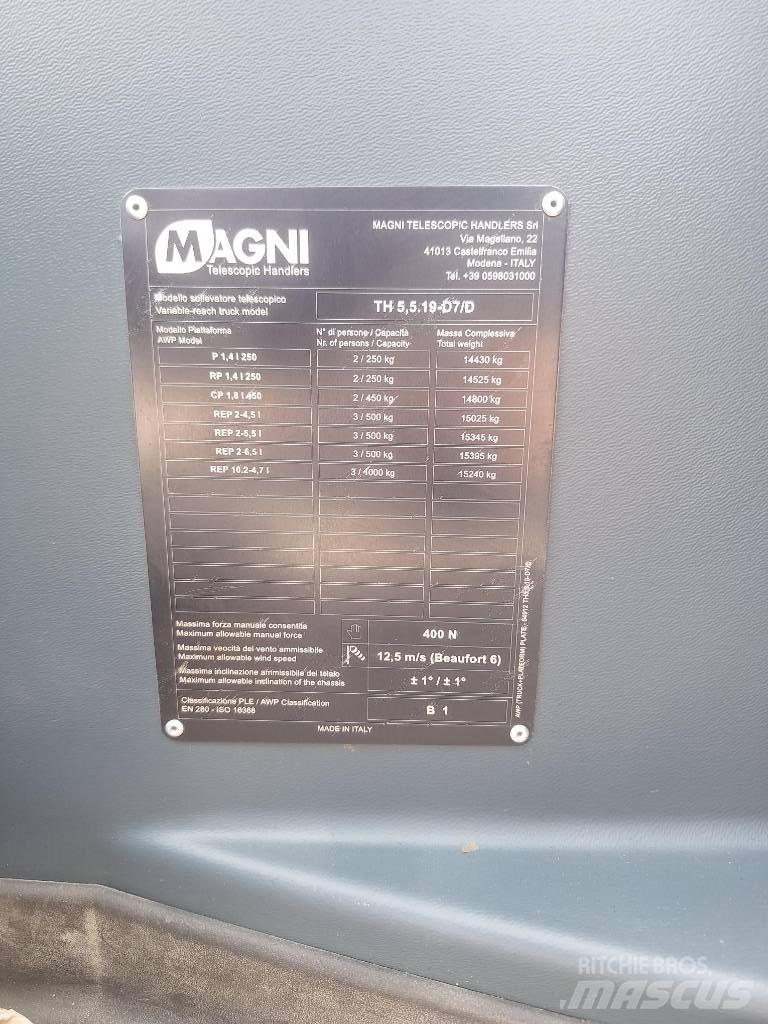 Magni TH 5.5 19 P Телескопічні навантажувачі