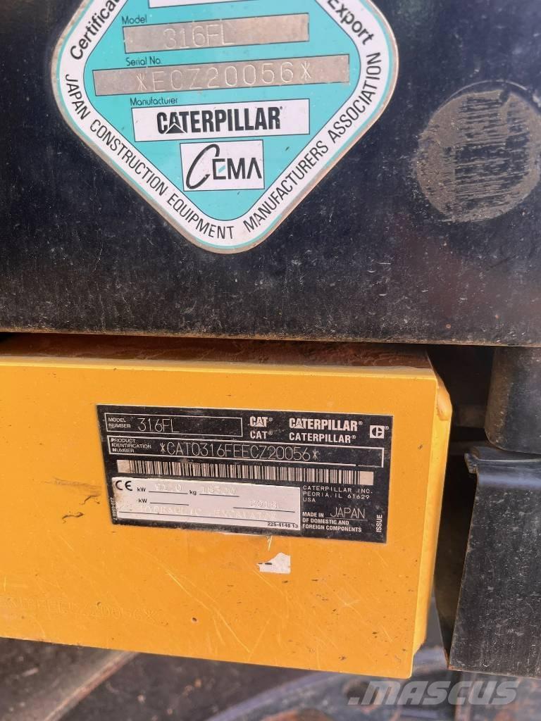 CAT 316FL Гусеничні екскаватори