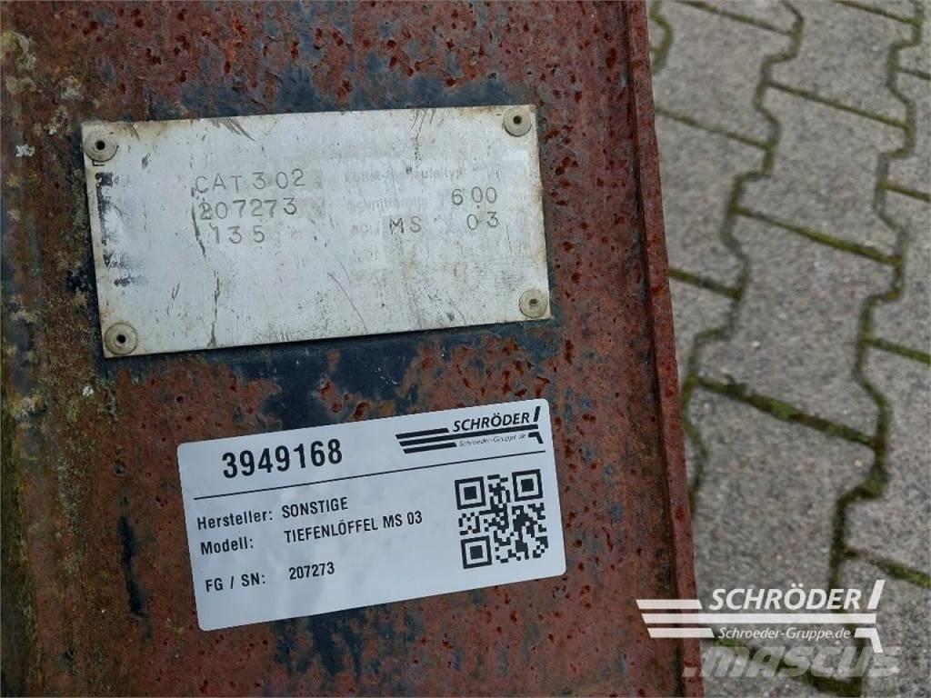  TIEFENLÖFFEL MS 03 Запчастини та додаткове обладнання для фронтальних навантажувачів