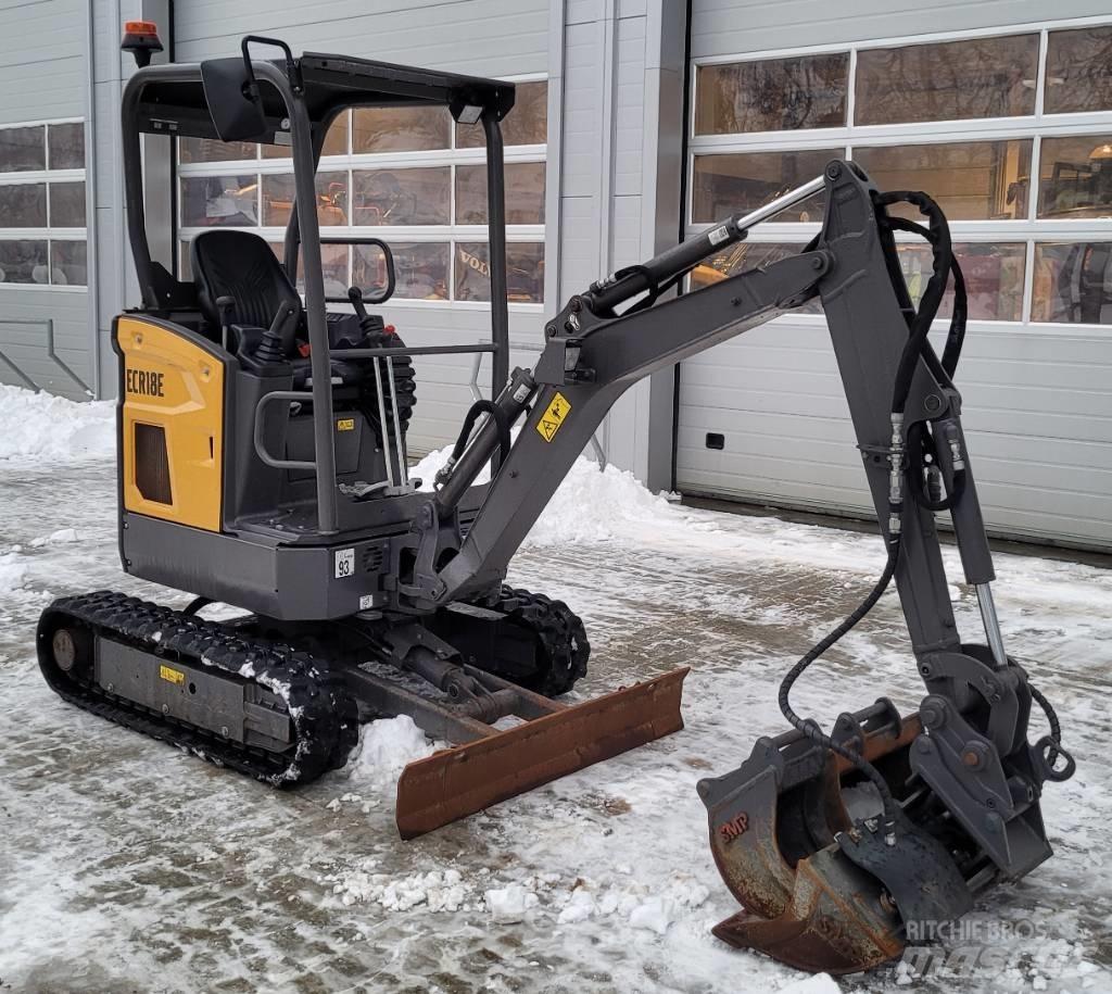 Volvo ECR18E Міні-екскаватори < 7т