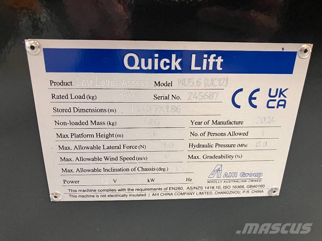 HAULOTTE MOVE UP 5.6 Вертикальні щоглові підйомники