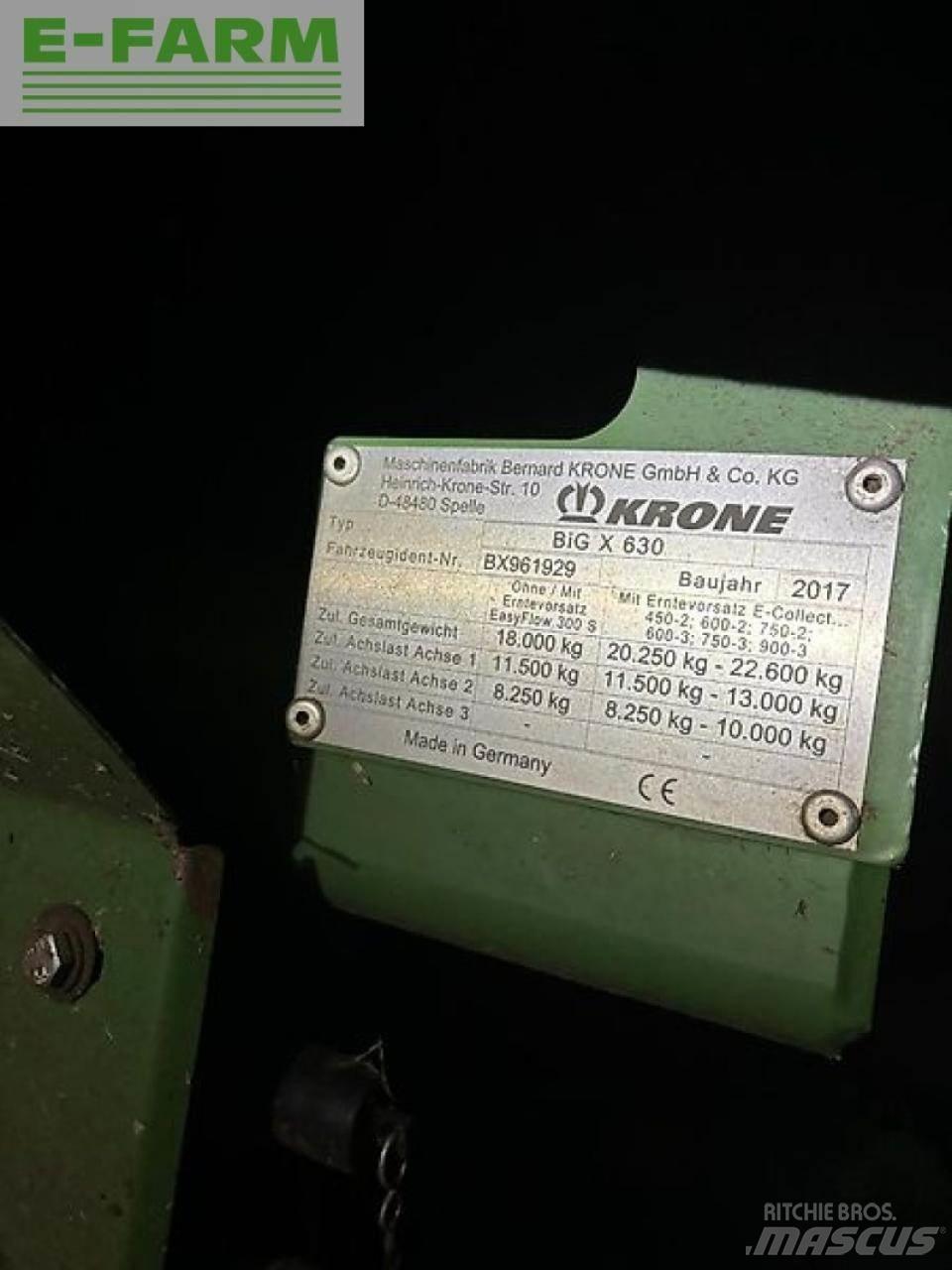 Krone big x 630 Кормозбиральні комбайни
