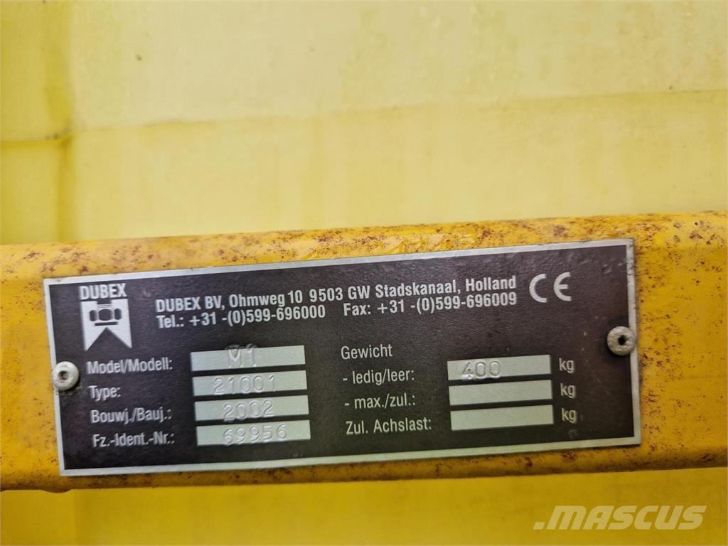 Dubex MODEL 1 Причіпні обприскувачі