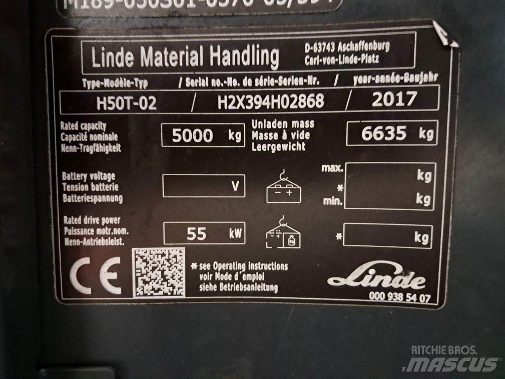 Linde H50T-02 Газові навантажувачі
