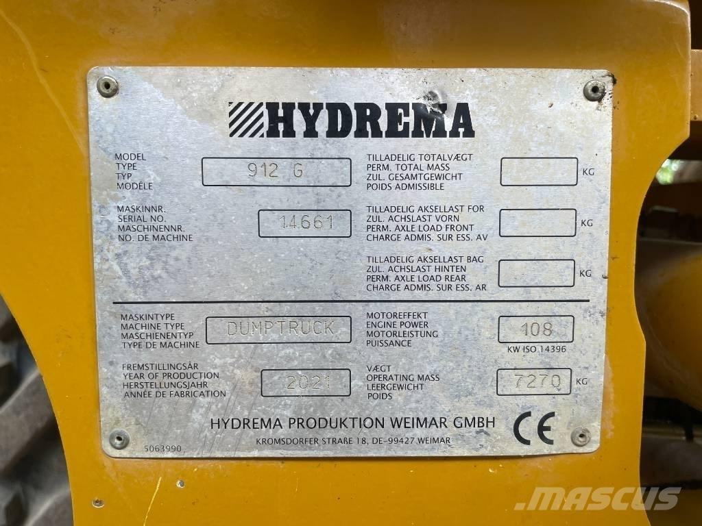 Hydrema 912 G Зчленовані самоскиди