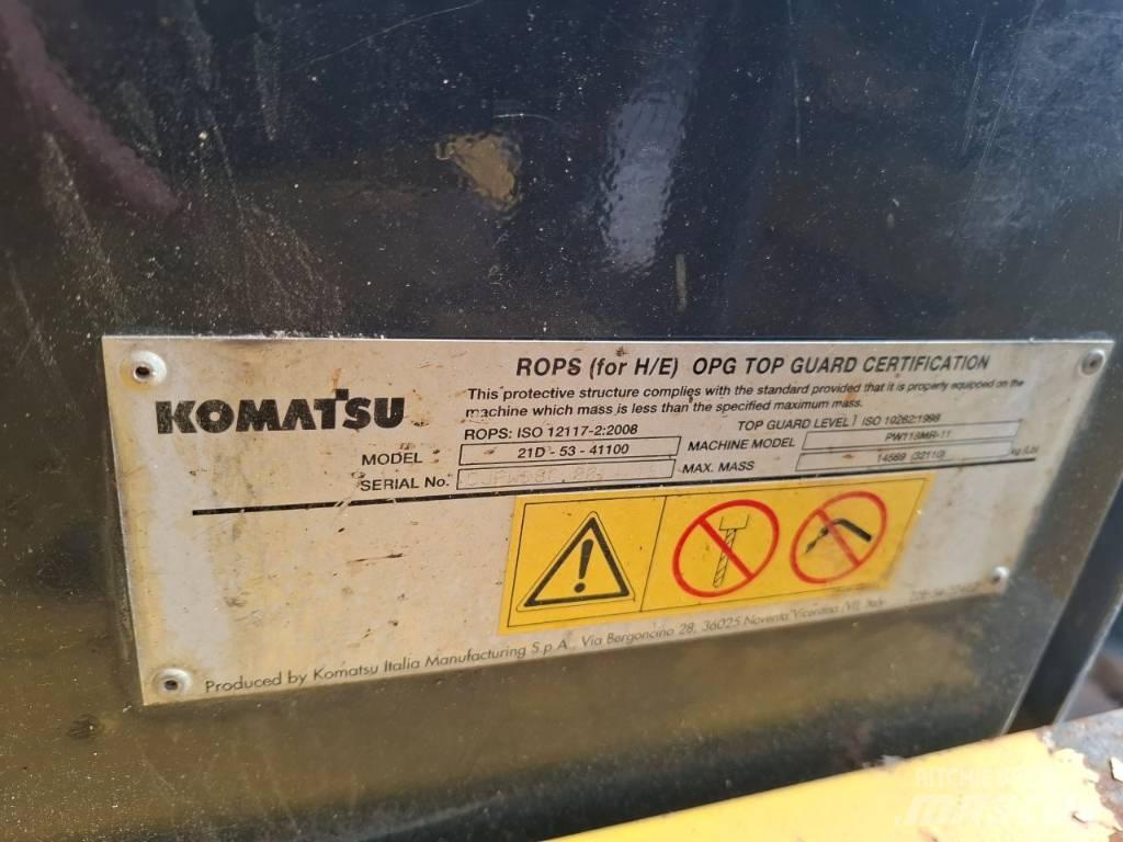 Komatsu PW 118MR-11 Колісні екскаватори
