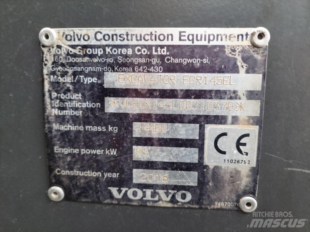 Volvo ECR 145 EL Гусеничні екскаватори
