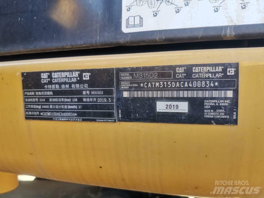 CAT 2019 CAT 315D2 Колісні екскаватори